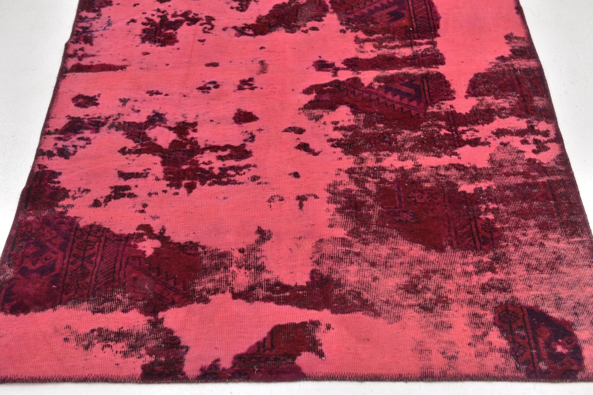 3' 8 x 8' 2 Hand Knotted Ultra Vintage Persian Wool Runner Rug