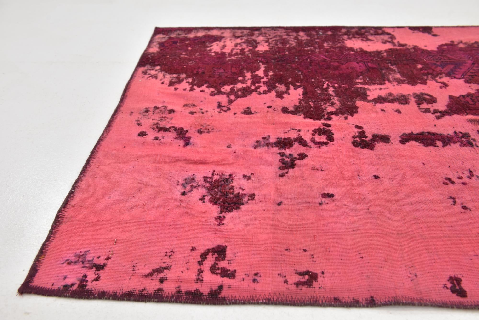 3' 8 x 8' 2 Hand Knotted Ultra Vintage Persian Wool Runner Rug