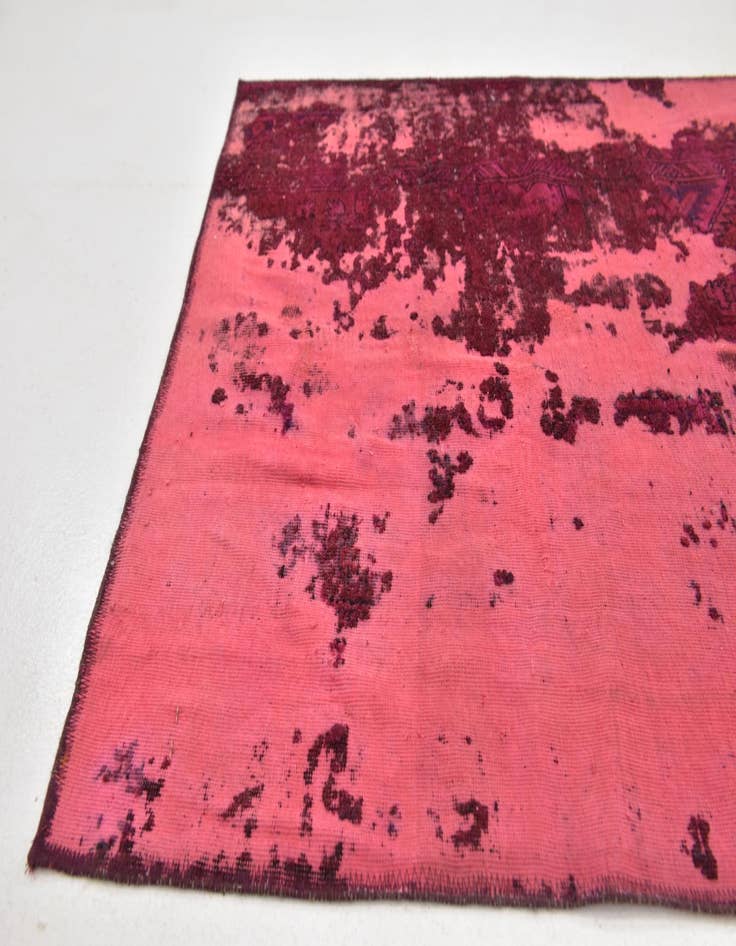 Detail image of 3' 8 x 8' 2  Hand Knotted Ultra Vintage Persian Wool Runner Rug