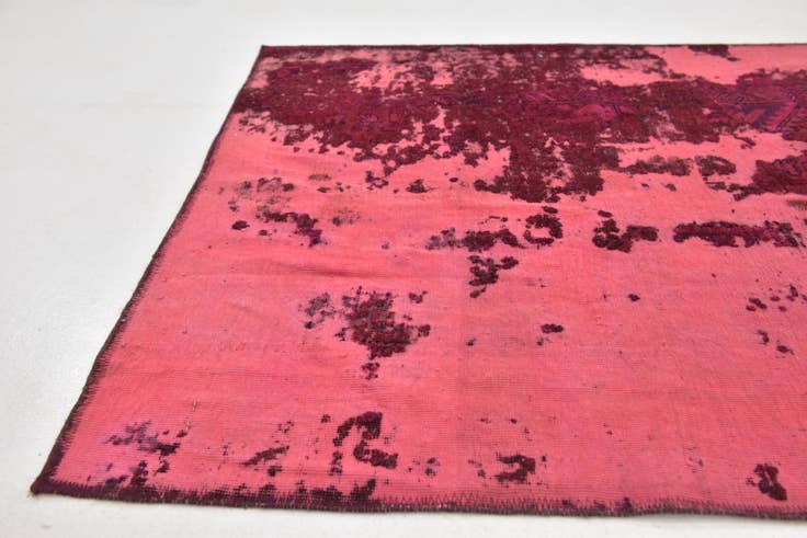 Detail image of 3' 8 x 8' 2 Hand Knotted Ultra Vintage Persian Wool Runner Rug