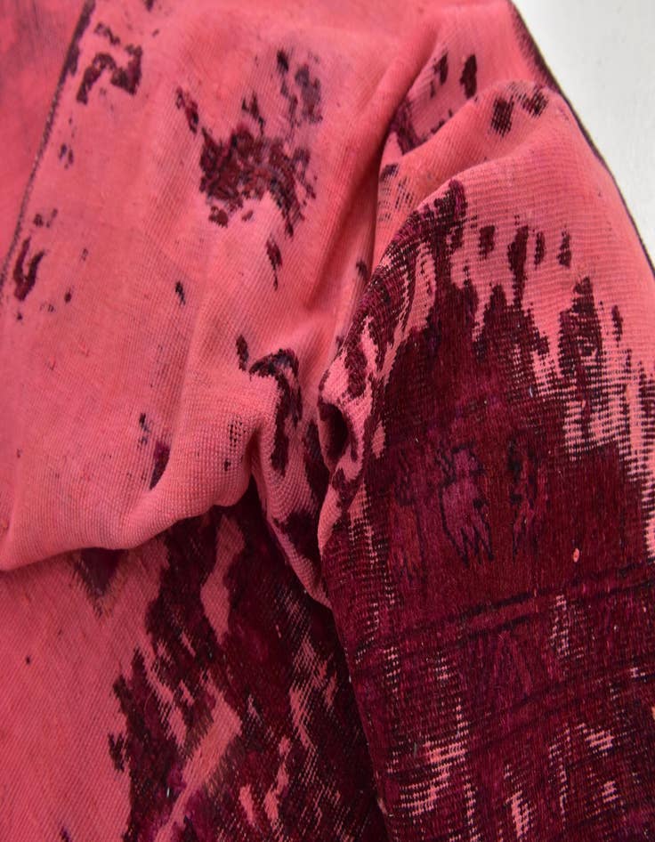 Detail image of 3' 8 x 8' 2  Hand Knotted Ultra Vintage Persian Wool Runner Rug