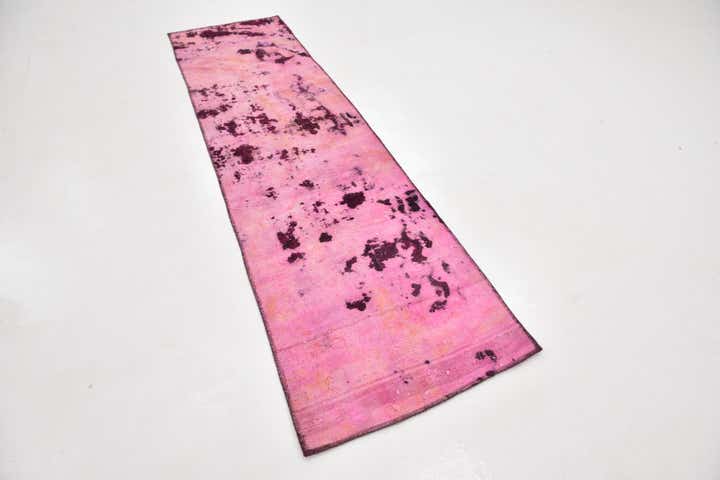 2' 6 x 9' 6 Hand Knotted Ultra Vintage Persian Wool Runner Rug