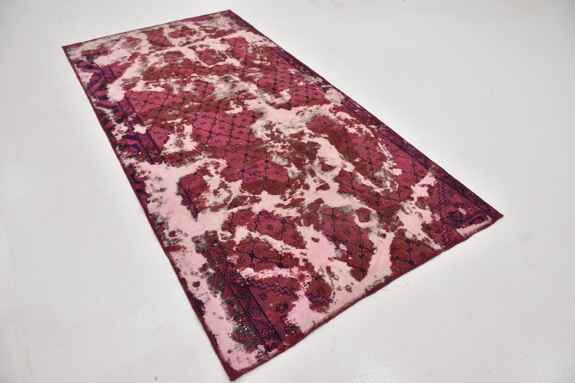4' 2 x 8' 3 Hand Knotted Ultra Vintage Persian Wool Runner Rug