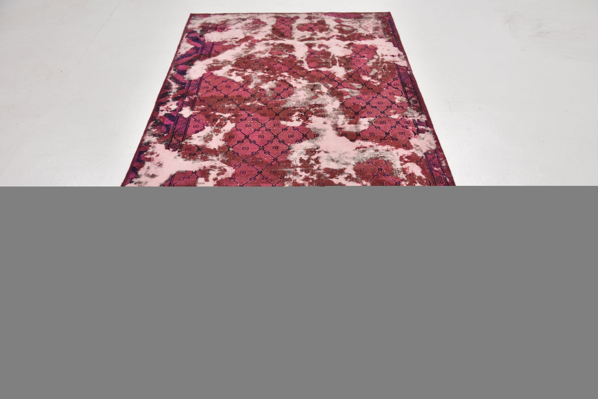 4' 2 x 8' 3 Hand Knotted Ultra Vintage Persian Wool Runner Rug