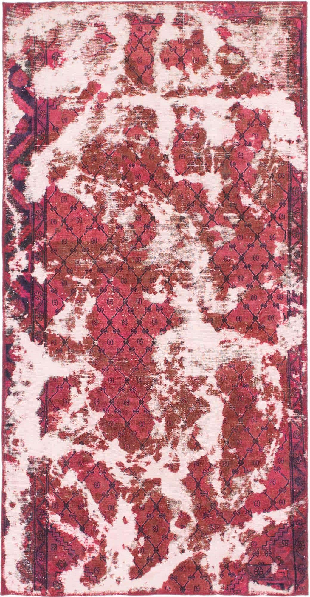 4' 2 x 8' 3 Hand Knotted Ultra Vintage Persian Wool Runner Rug