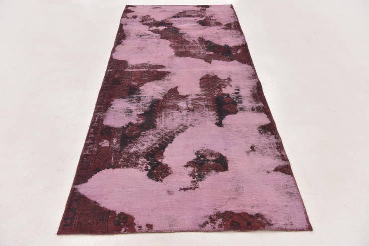 Detail image of 3' 5 x 8' Hand Knotted Ultra Vintage Persian Wool Runner Rug