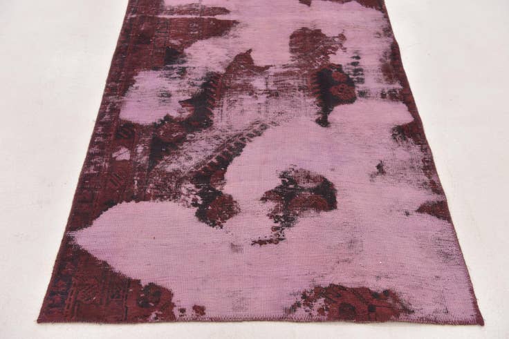 Detail image of 3' 5 x 8' Hand Knotted Ultra Vintage Persian Wool Runner Rug