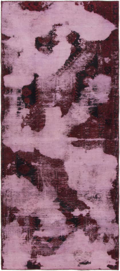 Detail image of 3' 5 x 8' Hand Knotted Ultra Vintage Persian Wool Runner Rug