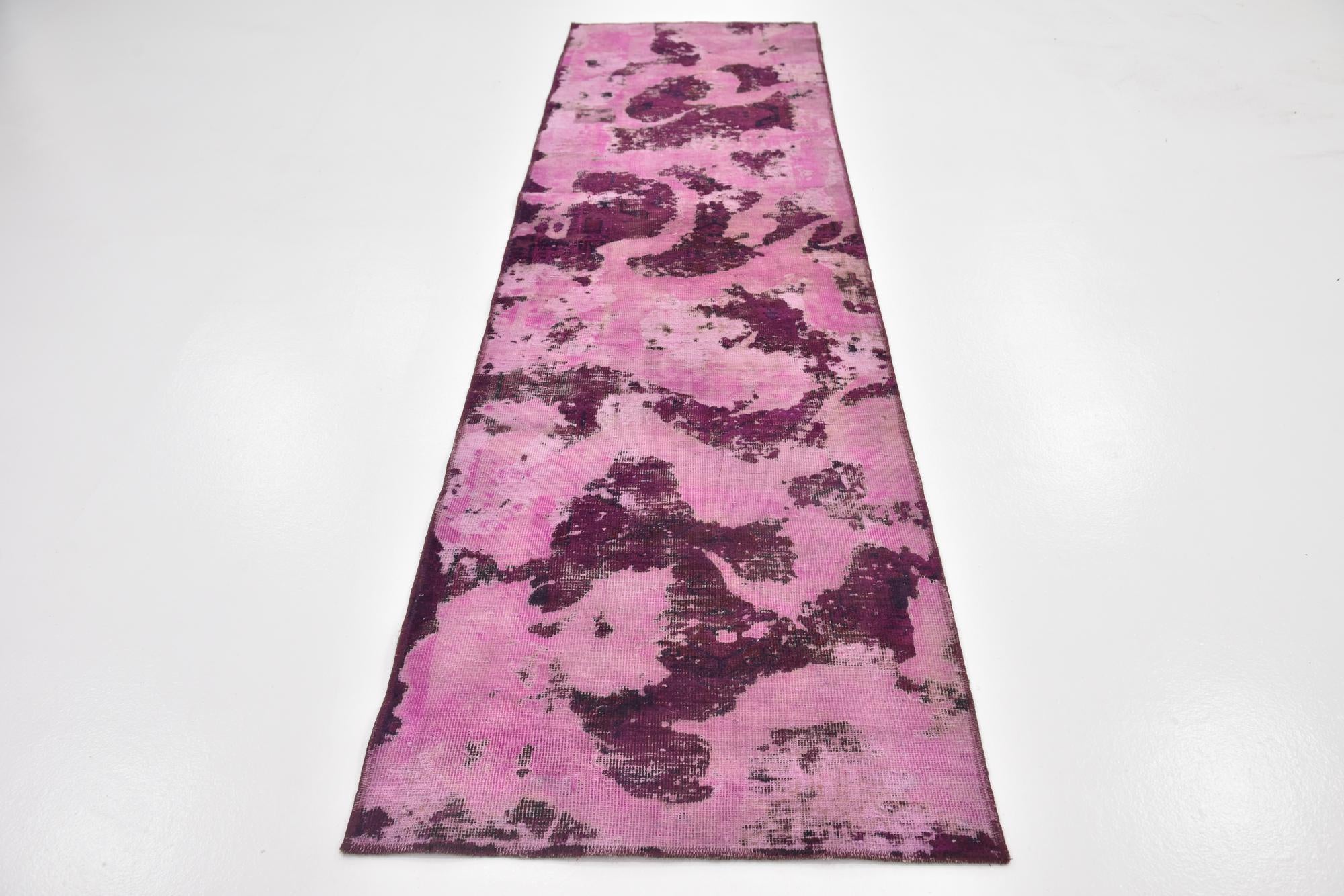 2' 9 x 10' Hand Knotted Ultra Vintage Persian Wool Runner Rug