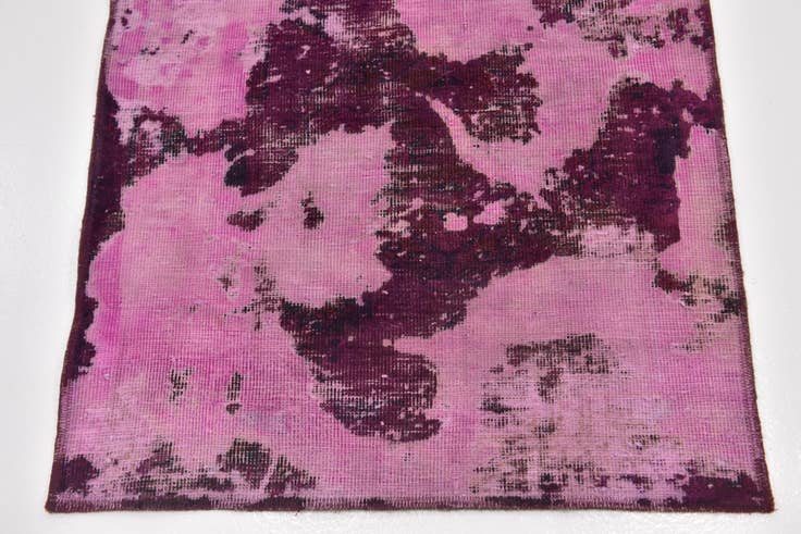 Detail image of 2' 9 x 10' Hand Knotted Ultra Vintage Persian Wool Runner Rug