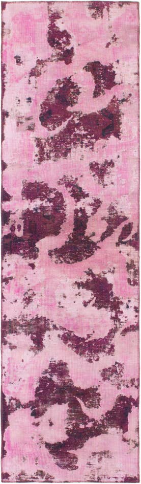 Detail image of 2' 9 x 10' Hand Knotted Ultra Vintage Persian Wool Runner Rug