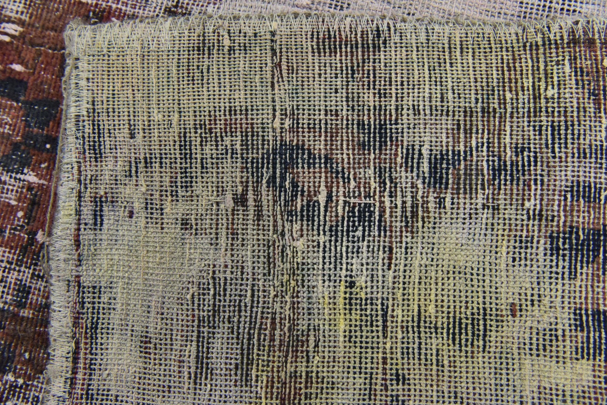 4' 5 x 8' 4 Hand Knotted Ultra Vintage Persian Wool Runner Rug