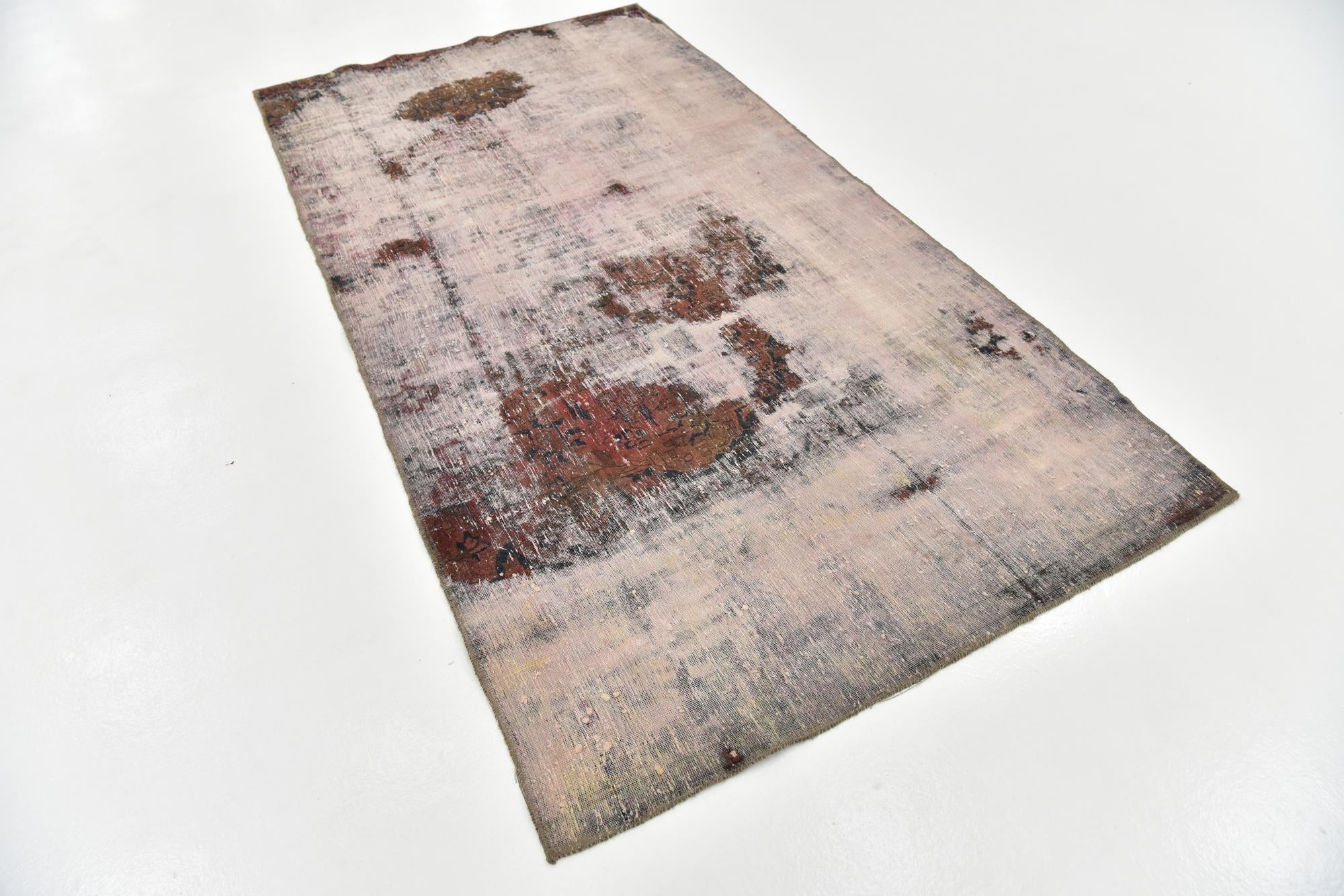4' 5 x 8' 4 Hand Knotted Ultra Vintage Persian Wool Runner Rug