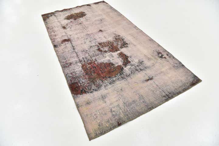 4' 5 x 8' 4 Hand Knotted Ultra Vintage Persian Wool Runner Rug