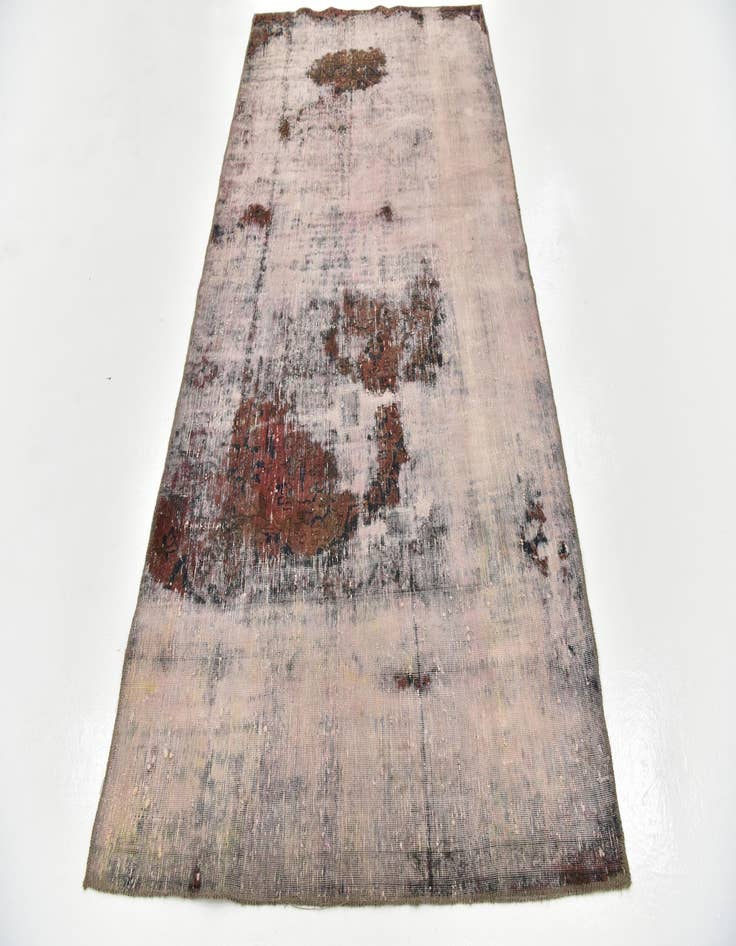 Detail image of 4' 5 x 8' 4  Hand Knotted Ultra Vintage Persian Wool Runner Rug