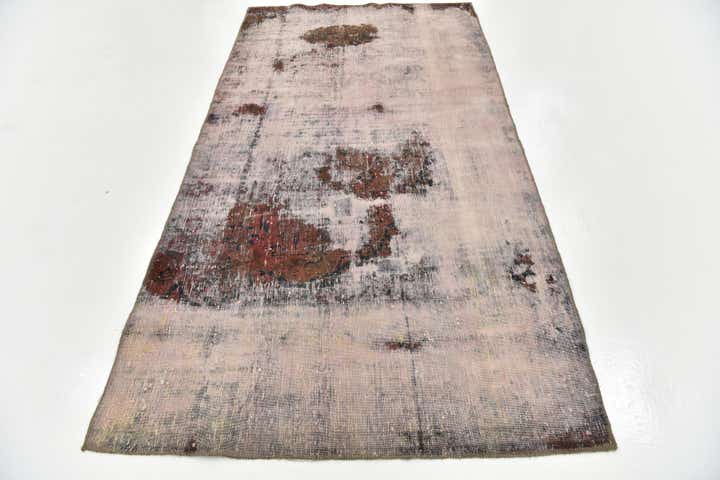4' 5 x 8' 4 Hand Knotted Ultra Vintage Persian Wool Runner Rug