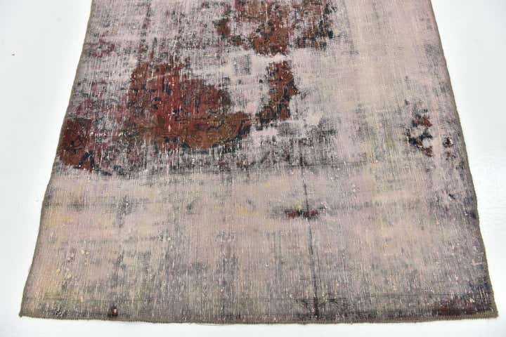 4' 5 x 8' 4 Hand Knotted Ultra Vintage Persian Wool Runner Rug