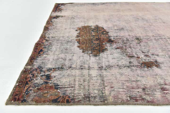 4' 5 x 8' 4 Hand Knotted Ultra Vintage Persian Wool Runner Rug