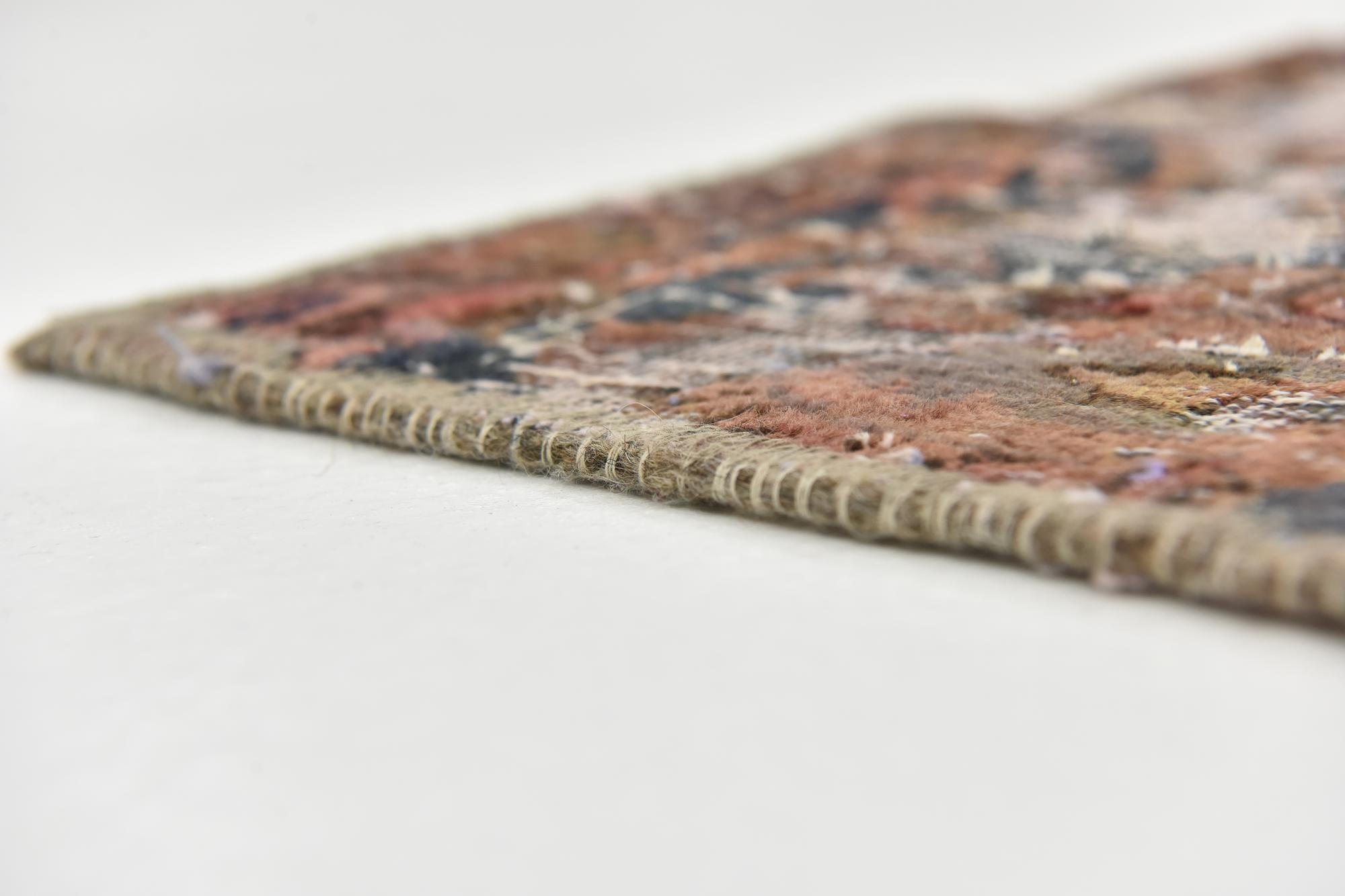 4' 5 x 8' 4 Hand Knotted Ultra Vintage Persian Wool Runner Rug