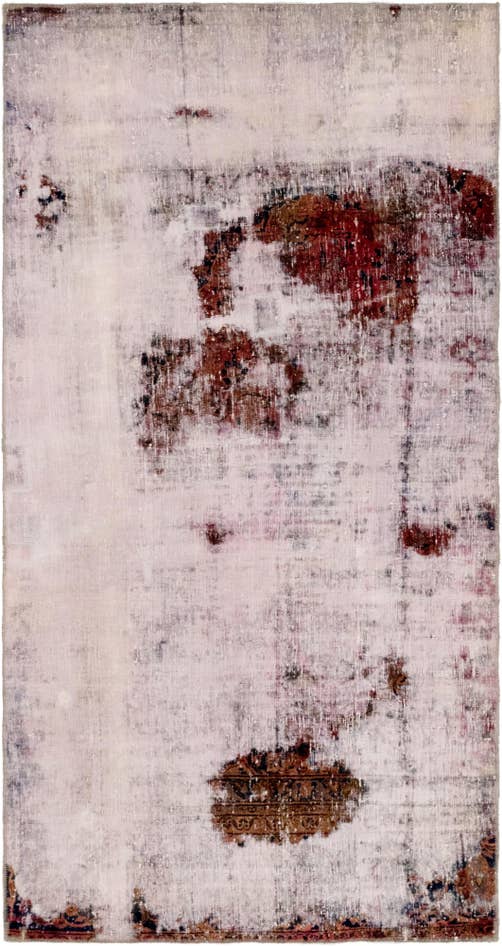 Detail image of 4' 5 x 8' 4 Hand Knotted Ultra Vintage Persian Wool Runner Rug