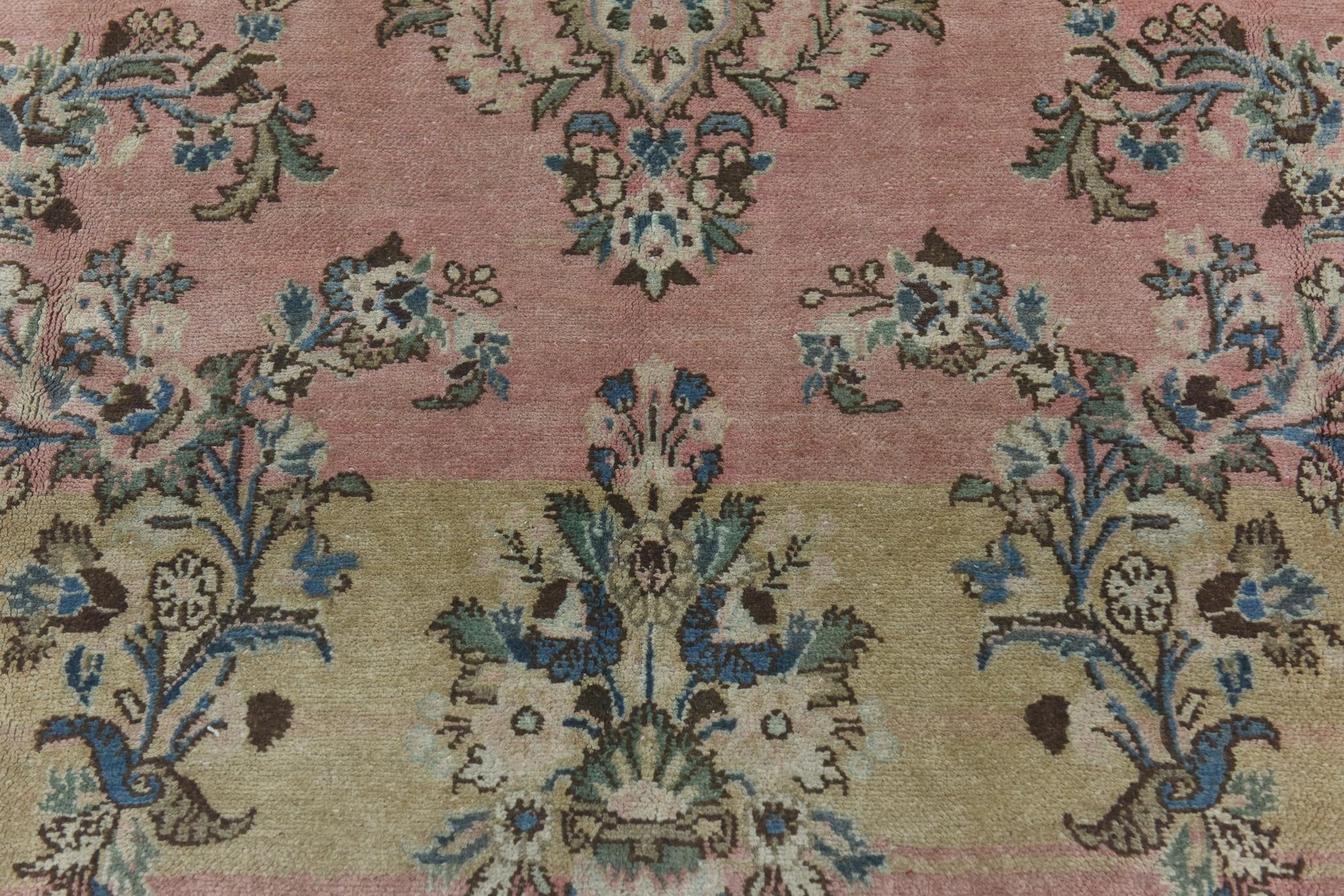 6' 5 x 13' 6 Hand Knotted Ultra Vintage Persian Wool Runner Rug