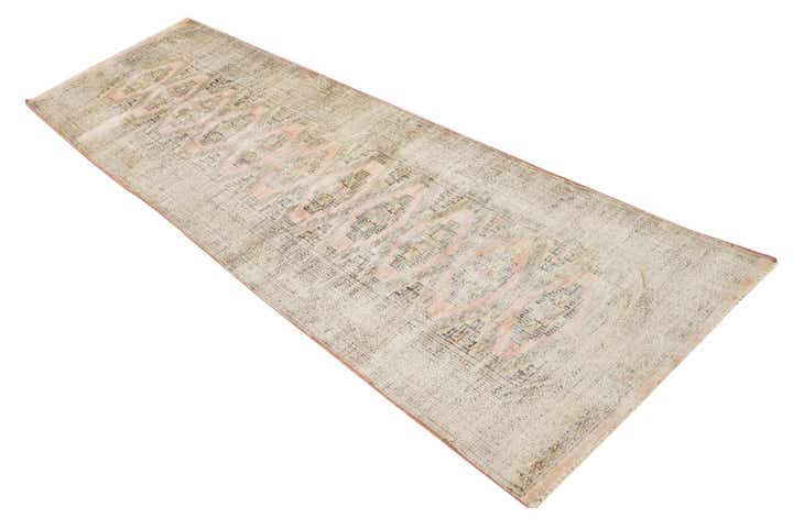2' 5 x 8' 4 Hand Knotted Ultra Vintage Persian Wool Runner Rug