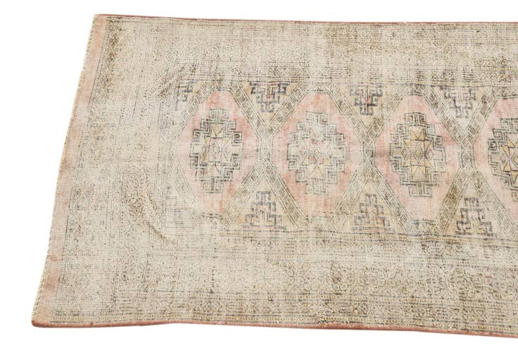 Detail image of 2' 5 x 8' 4 Hand Knotted Ultra Vintage Persian Wool Runner Rug