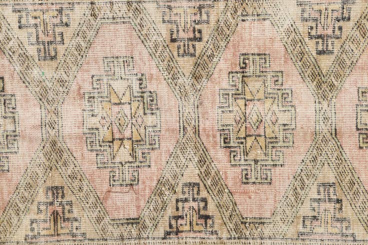 Detail image of 2' 5 x 8' 4 Hand Knotted Ultra Vintage Persian Wool Runner Rug