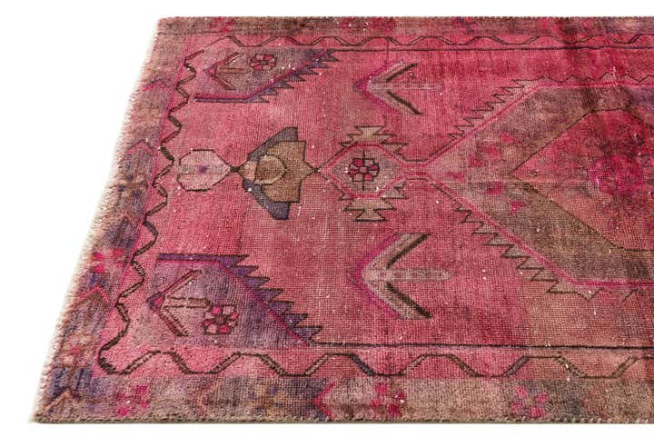 3' 4 x 6' 9 Hand Knotted Ultra Vintage Persian Wool Runner Rug