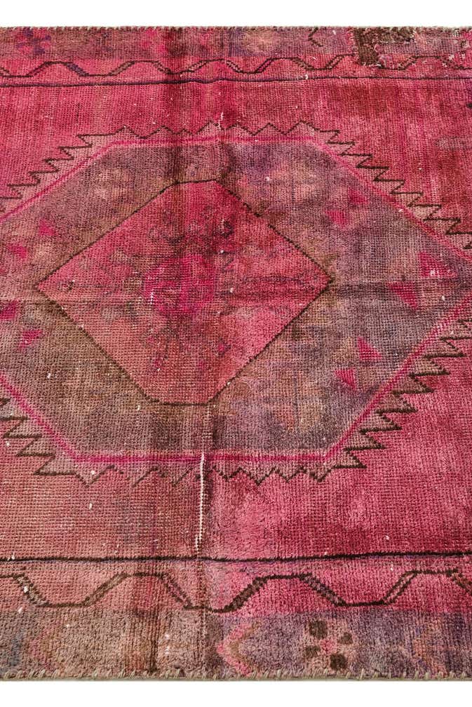 3' 4 x 6' 9 Hand Knotted Ultra Vintage Persian Wool Runner Rug