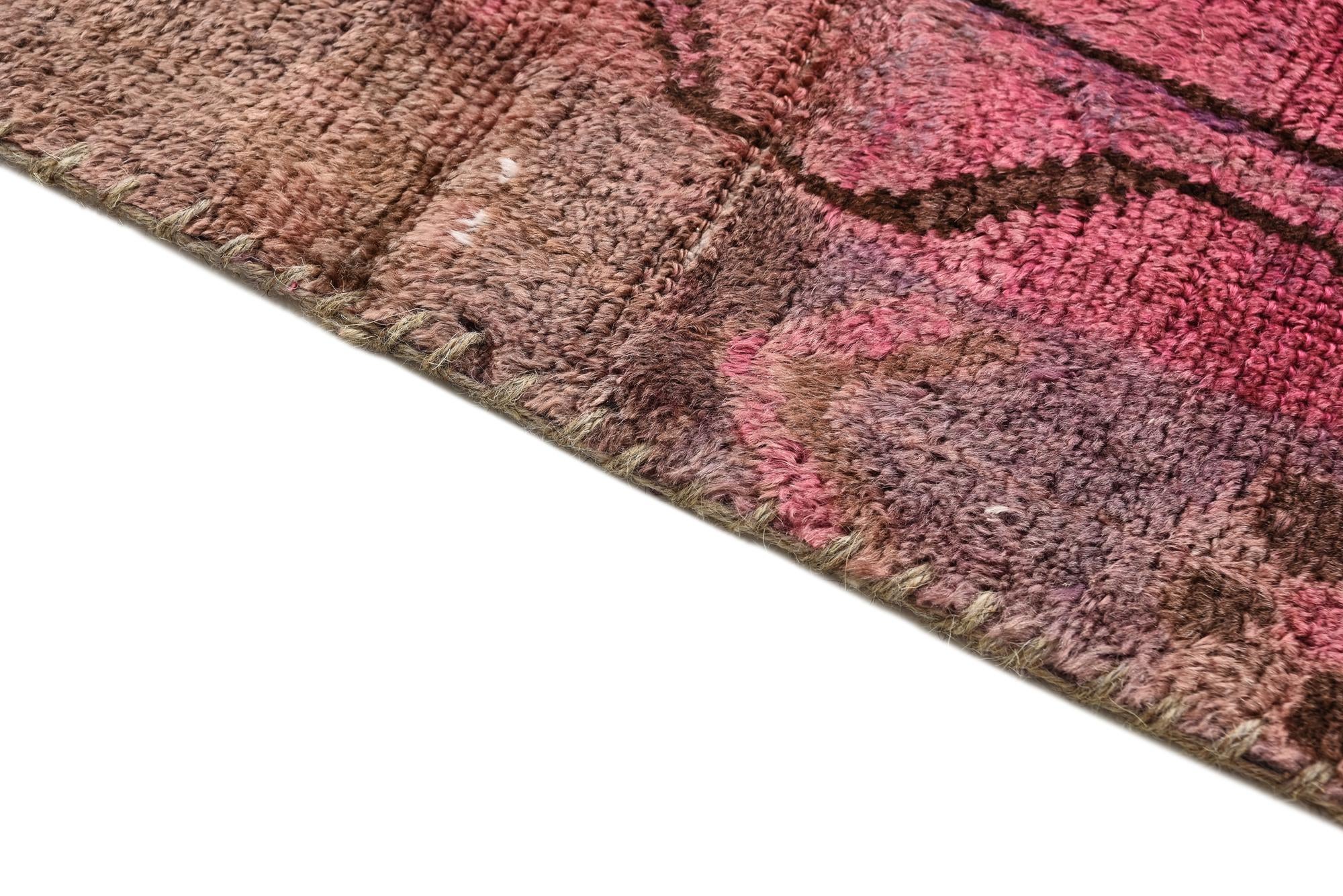 3' 4 x 6' 9 Hand Knotted Ultra Vintage Persian Wool Runner Rug