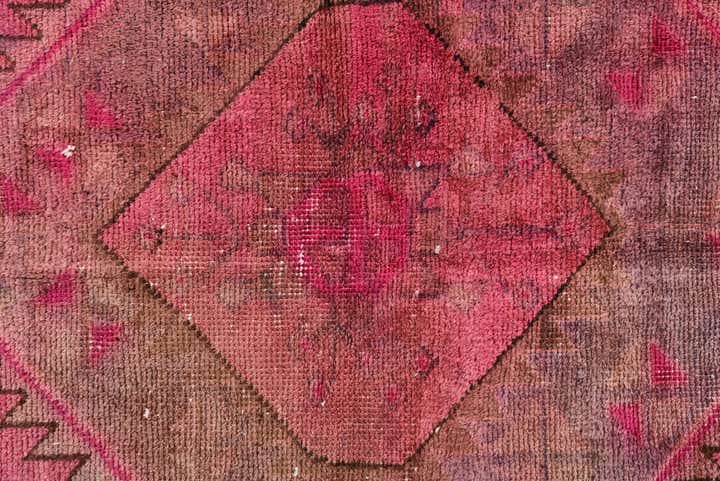 3' 4 x 6' 9 Hand Knotted Ultra Vintage Persian Wool Runner Rug