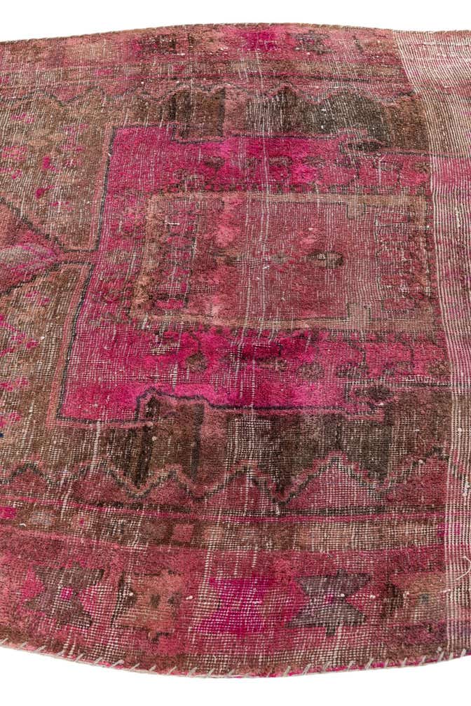4' 9 x 11' 3 Hand Knotted Ultra Vintage Persian Wool Runner Rug