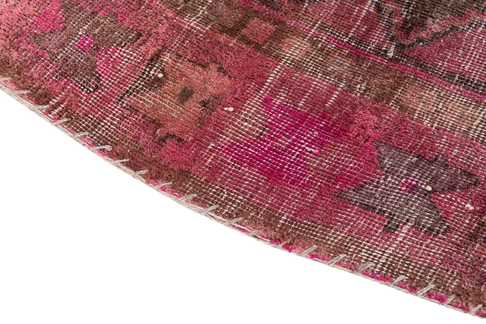 4' 9 x 11' 3 Hand Knotted Ultra Vintage Persian Wool Runner Rug