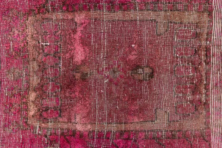 4' 9 x 11' 3 Hand Knotted Ultra Vintage Persian Wool Runner Rug