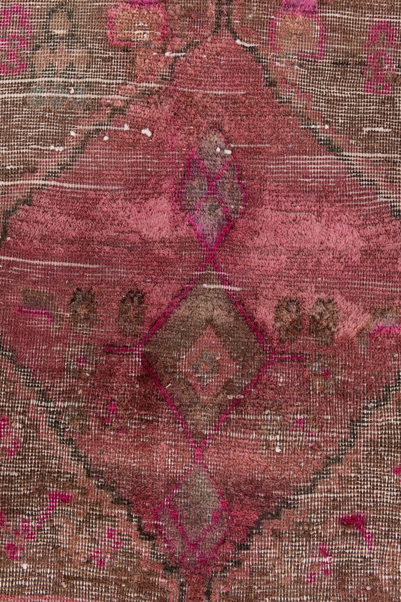 4' 9 x 11' 3 Hand Knotted Ultra Vintage Persian Wool Runner Rug