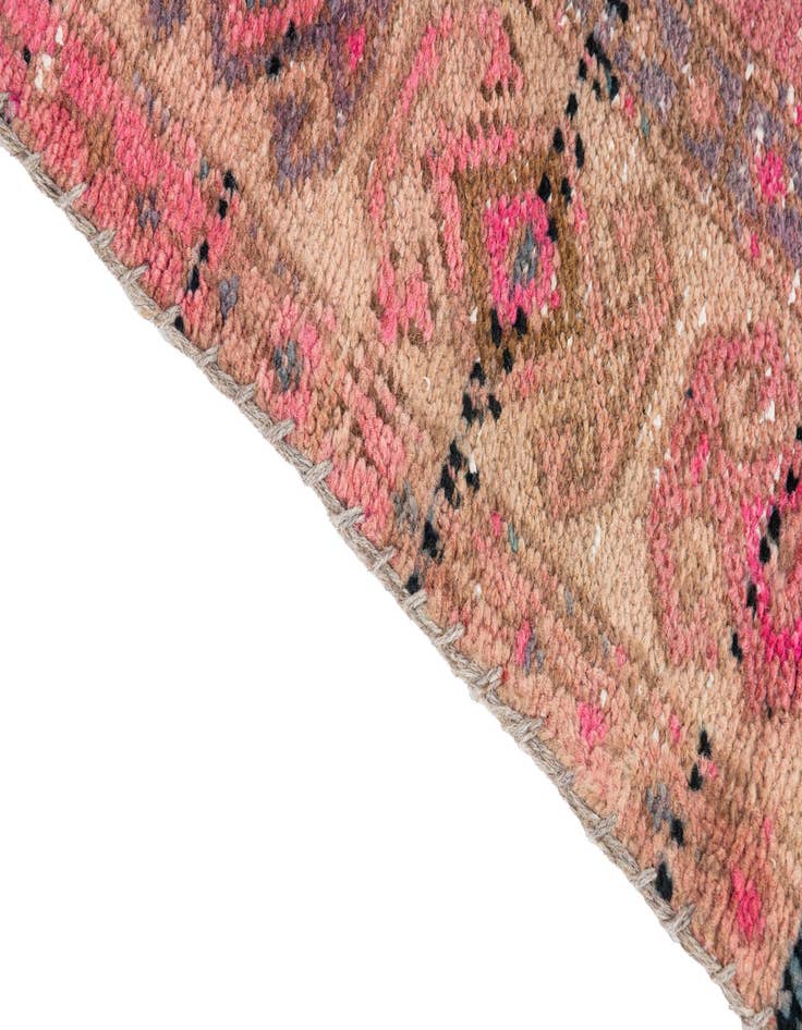 Detail image of 3' 9 x 7' 10  Hand Knotted Ultra Vintage Persian Wool Runner Rug