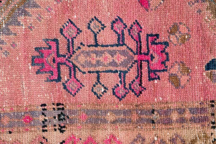 3' 9 x 7' 10 Hand Knotted Ultra Vintage Persian Wool Runner Rug