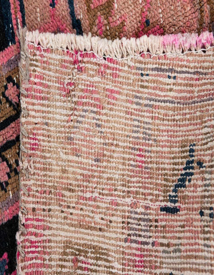 Detail image of 3' 9 x 7' 10  Hand Knotted Ultra Vintage Persian Wool Runner Rug