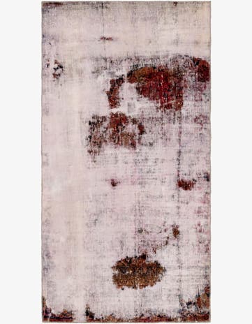 4' 5 x 8' 4 Hand Knotted Ultra Vintage Persian Wool Runner Rug