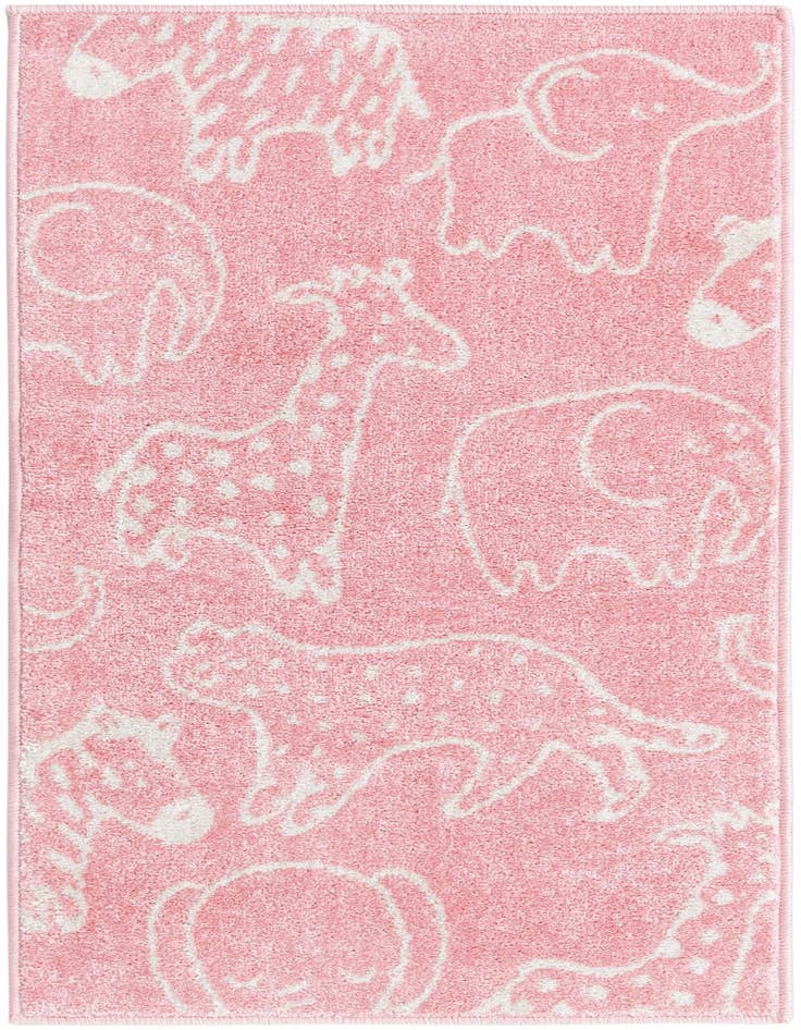 Detail image of 2' 2 x 4' Animals Whimsy Kids Runner Rug