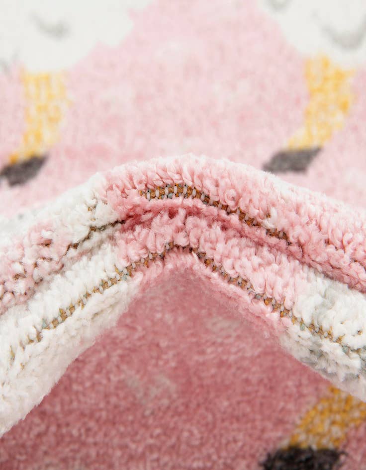 Detail image of 2' 2 x 6' Llama Whimsy Kids Runner Rug
