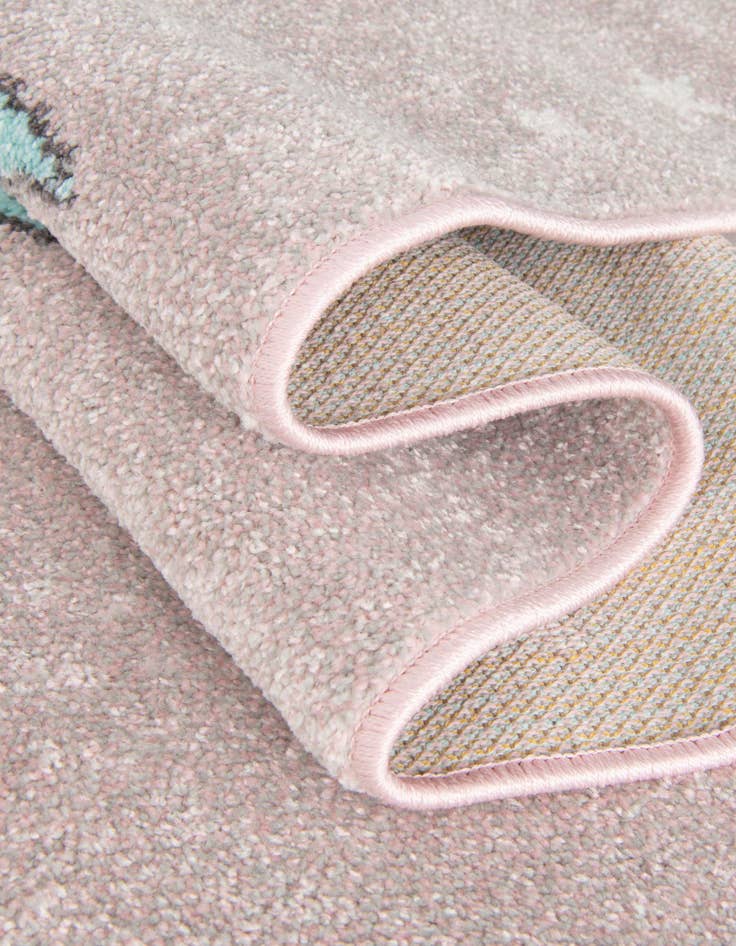 Detail image of 2' 2 x 3' 11 Unicorn Whimsy Kids Runner Rug