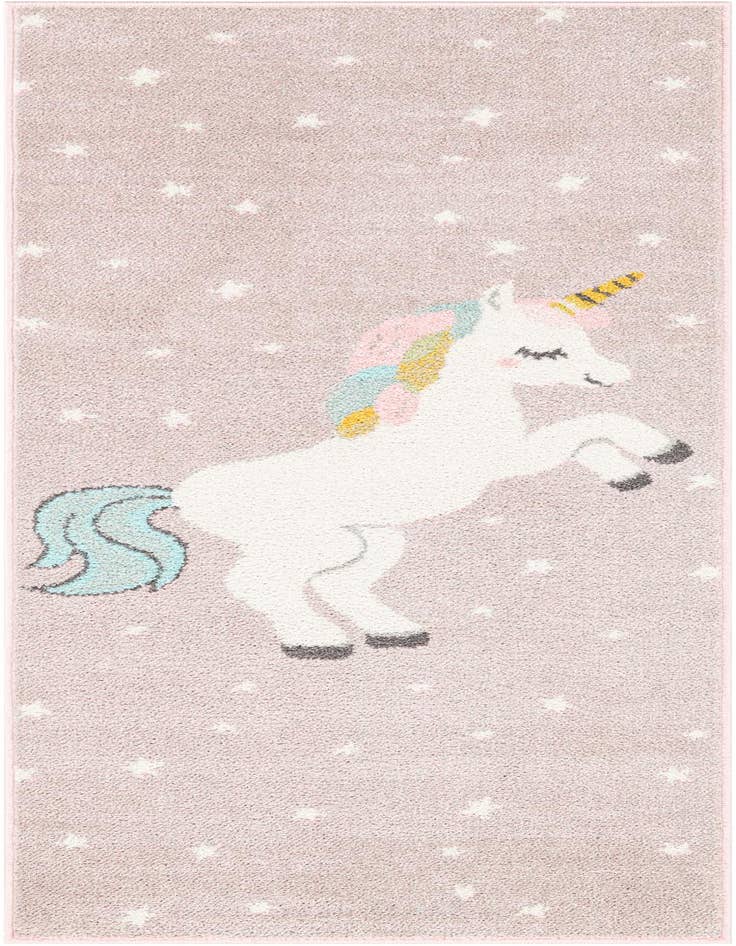 Detail image of 2' 2 x 6' 1 Unicorn Whimsy Kids Runner Rug