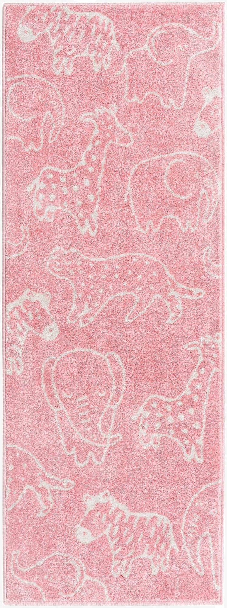 2' 2 x 6' Animals Whimsy Kids Runner Rug