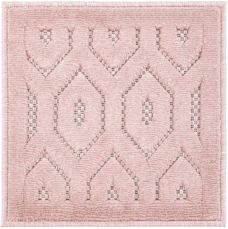 Detail image of 1' 4 x 1' 4 Easy-Clean Trellis Textured Indoor / Outdoor Sample Rug
