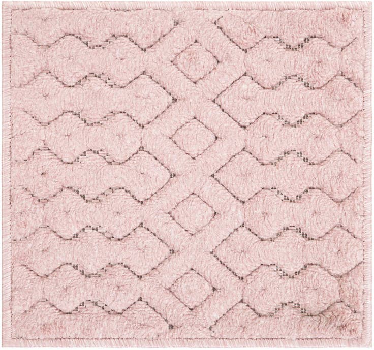 Detail image of 1' 4 x 1' 4 Easy-Clean Trellis Textured Indoor / Outdoor Sample Rug