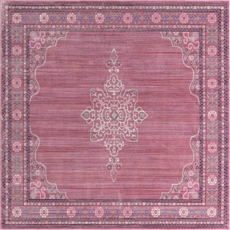 Detail image of 8' x 8' Aqua Square Rug