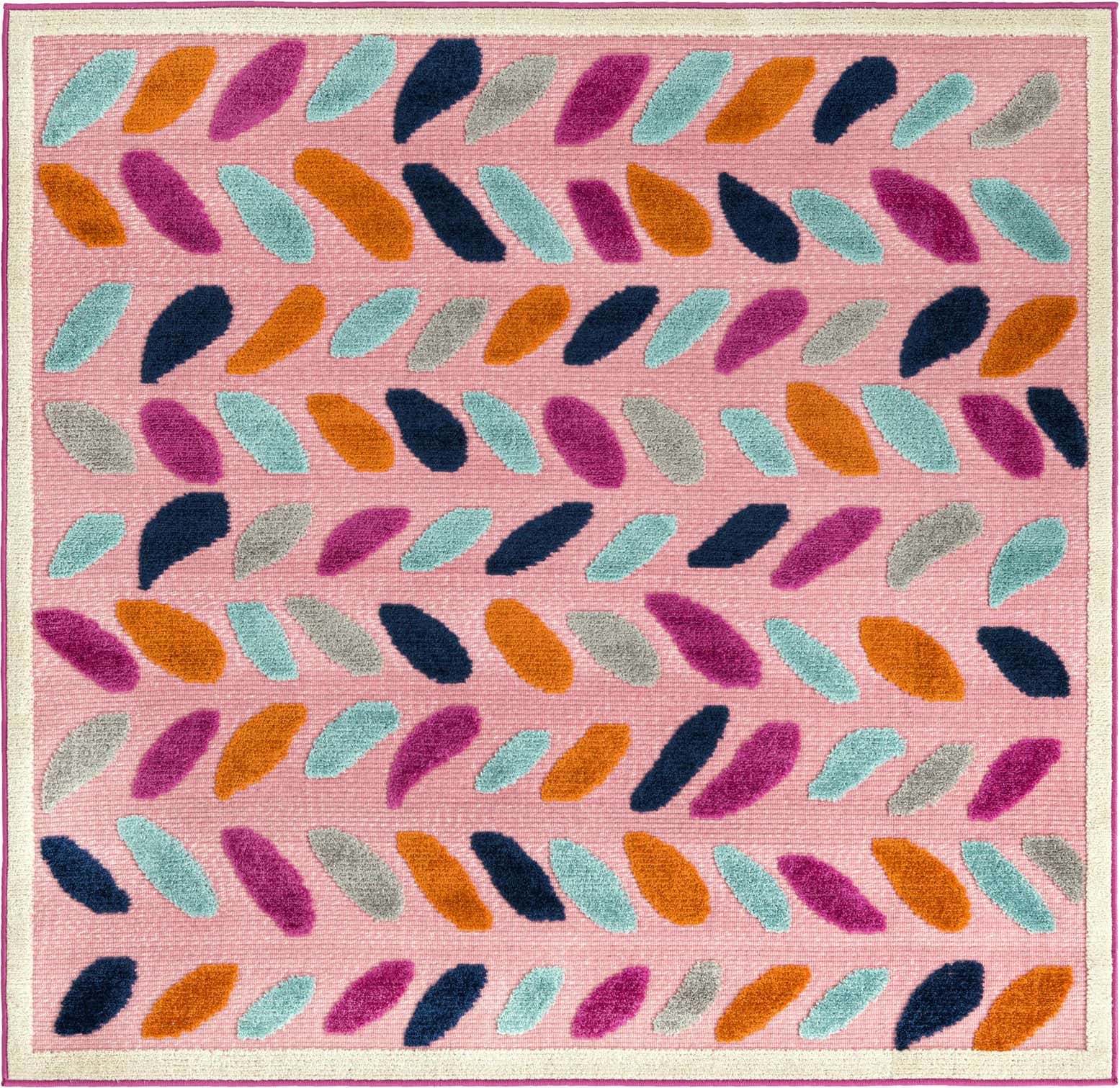 5' 3 x 5' 3 Easy-Clean Aruba Indoor / Outdoor Square Rug