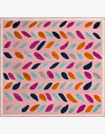 7' 10 x 7' 10 Easy-Clean Aruba Indoor / Outdoor Square Rug